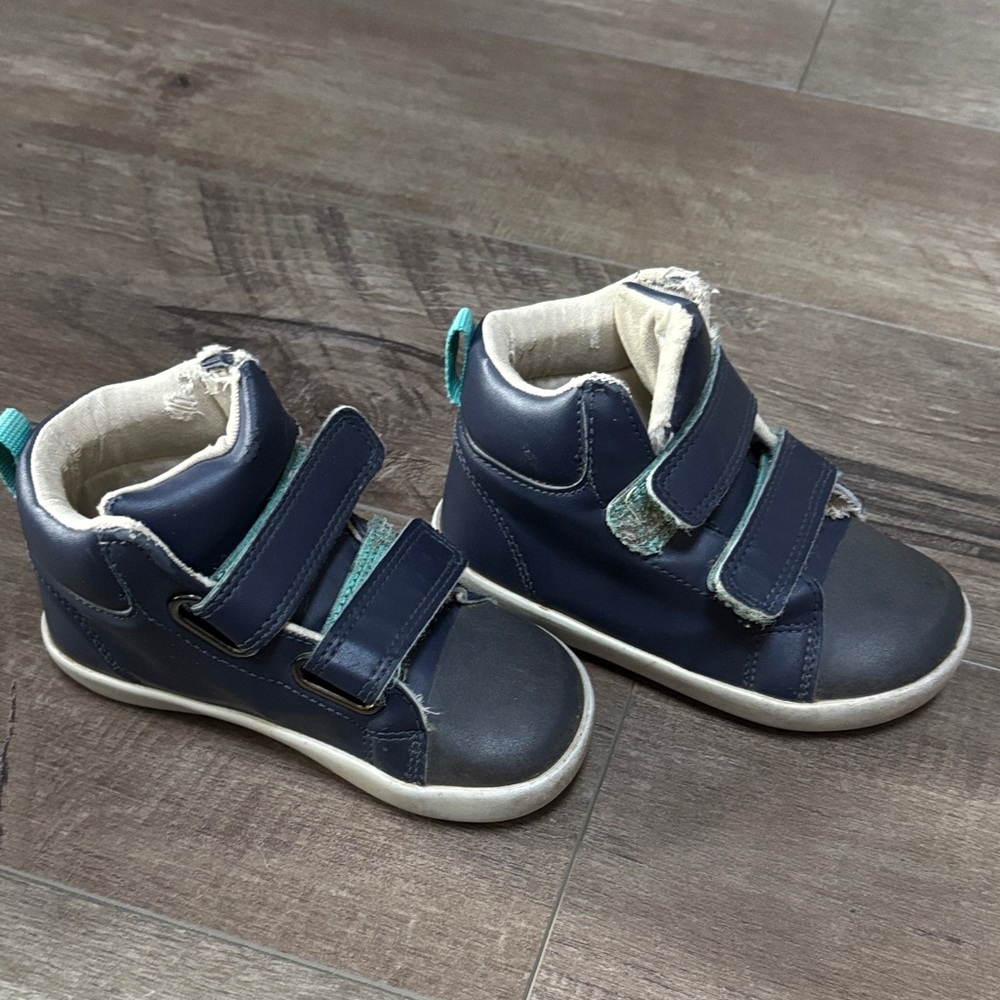 Ten Little Blue Velcro Sneakers size Toddler 8.5